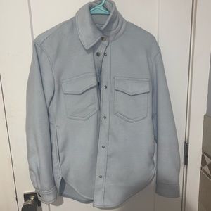 Abercrombie shacket in light blue. Size x-small